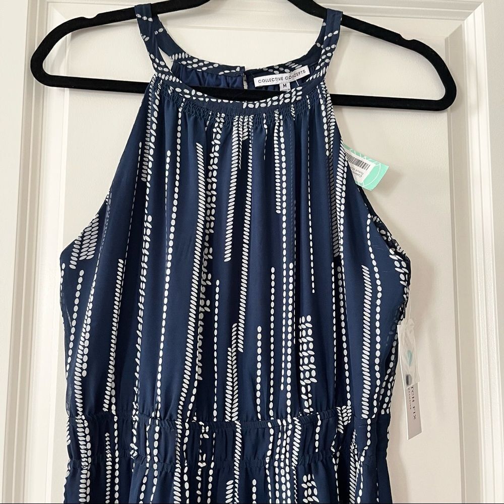 NWT Collective Concepts halter style abstract str… - image 2